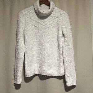 Soft and Cozy White Columbia Sweater Cowl Neck Size S